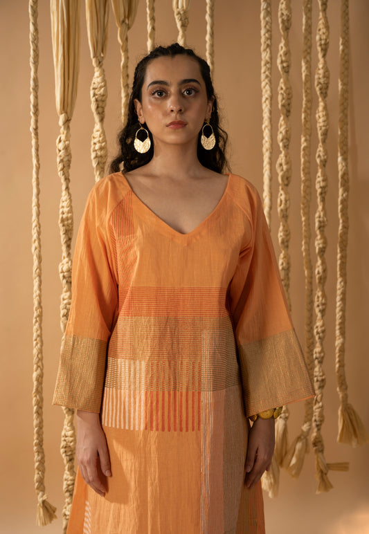 Aurum Block Orange dress