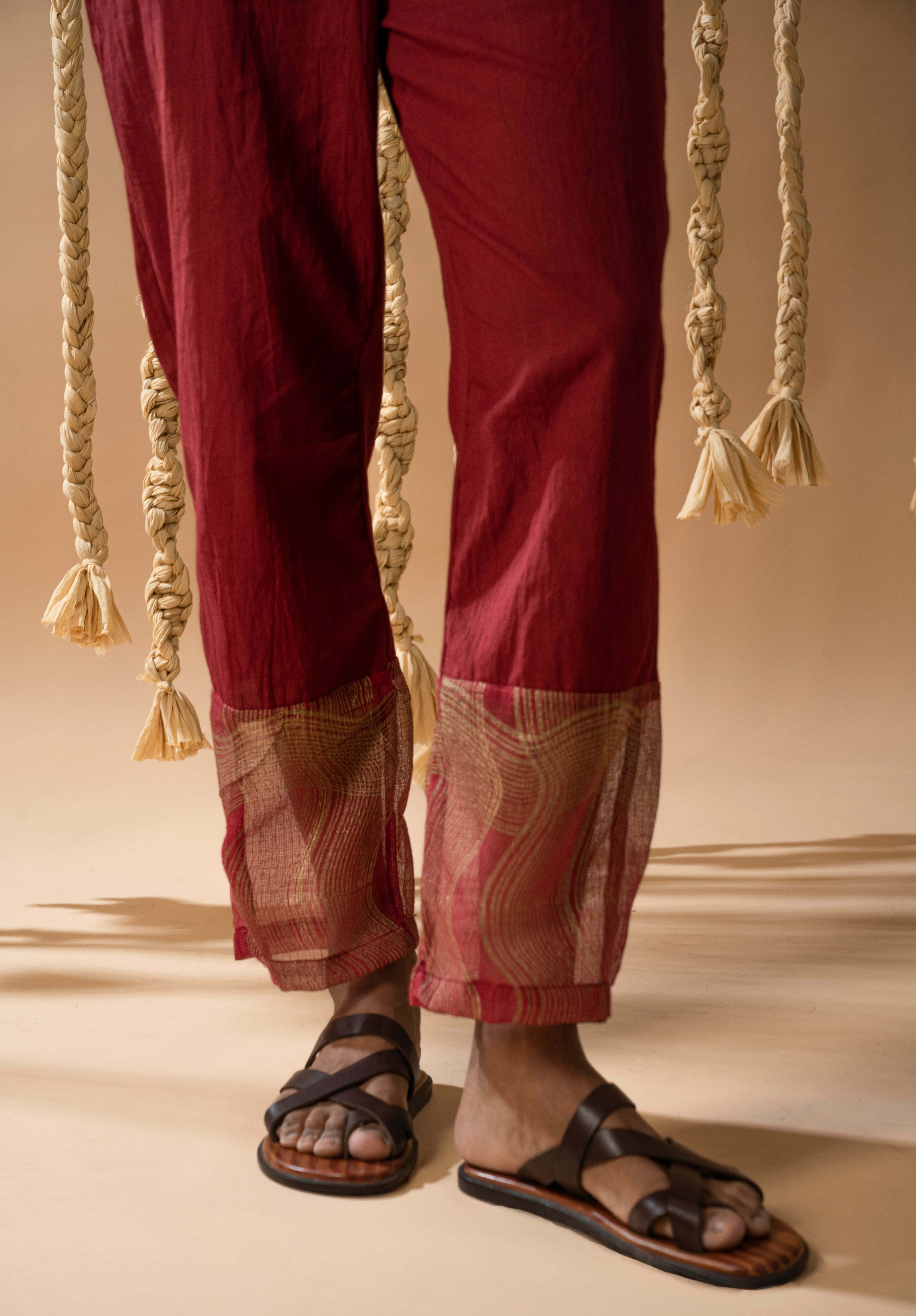 Aurum Man Maroon Co-ord (Set of 2)