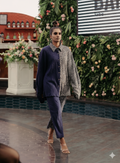 Crossroads Navy Oversized Coordinate (Set of 2)