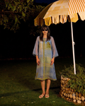 Weekend Blue Lagoon Slow Sunday Dress with Printed Slip (Set of 2)