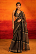 Illume Zap Kota Doria Black Saree
