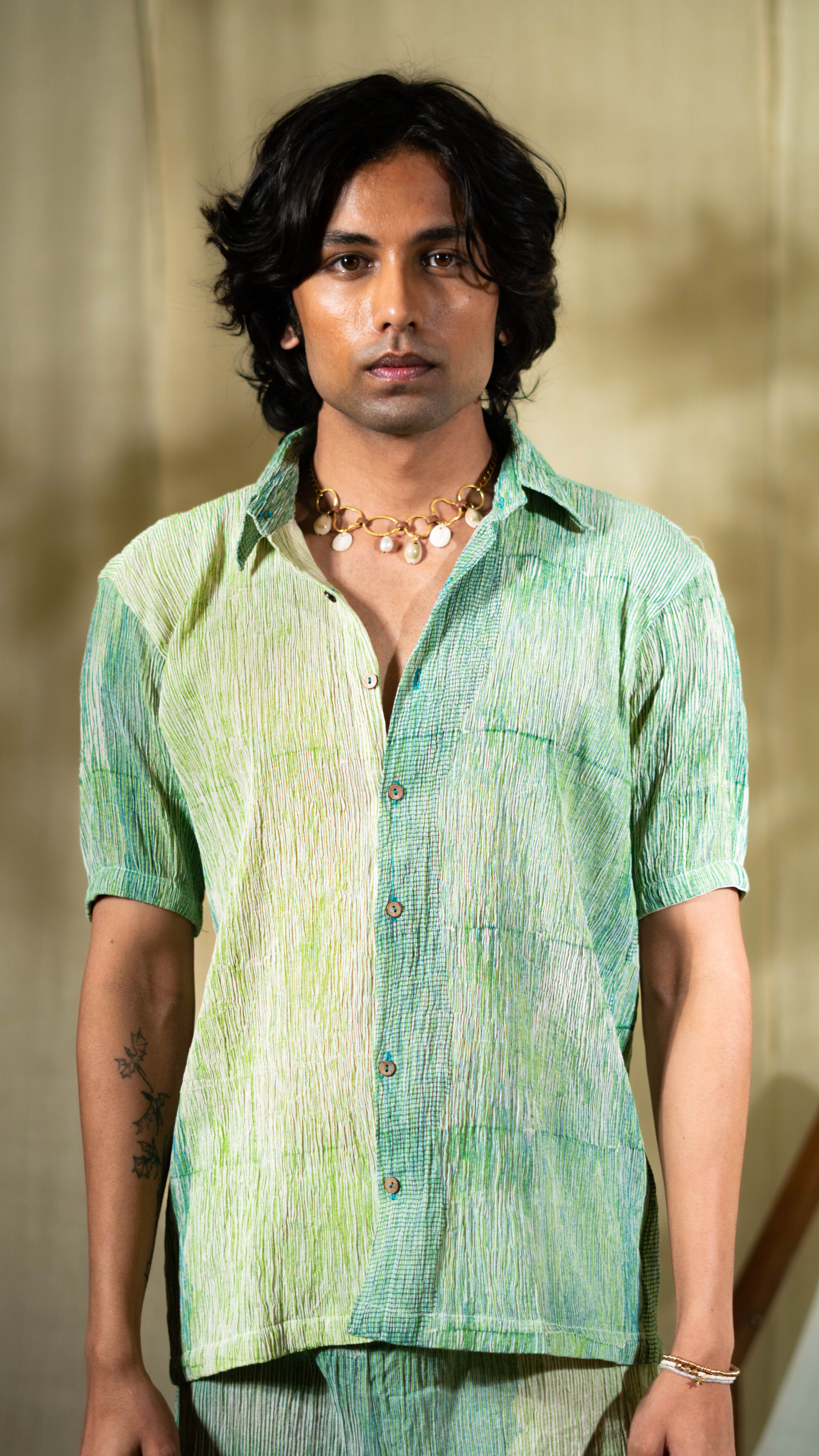 MARINA man Crinkle Shirt