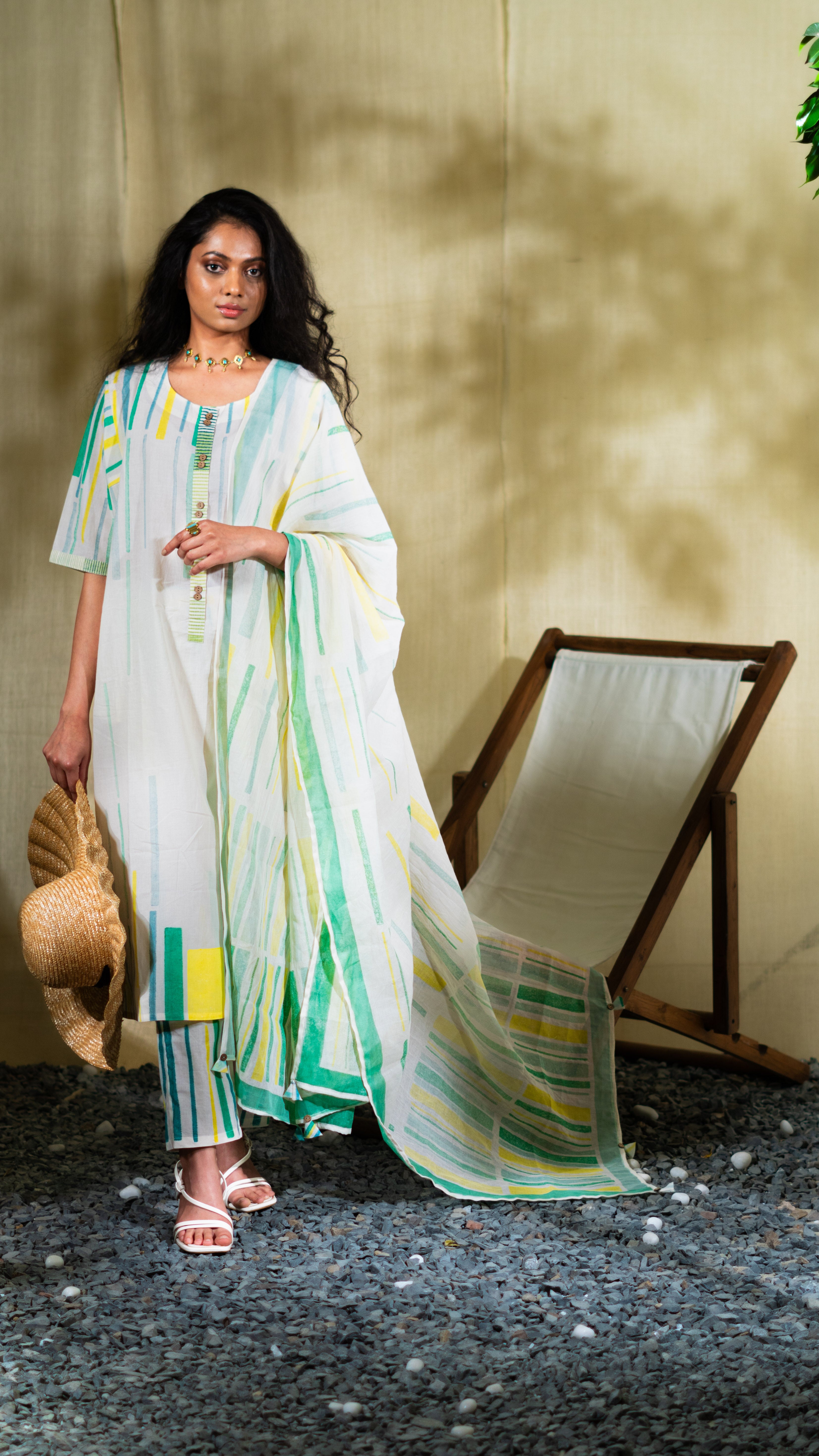 MARINA rain kurta set (Set of 3)
