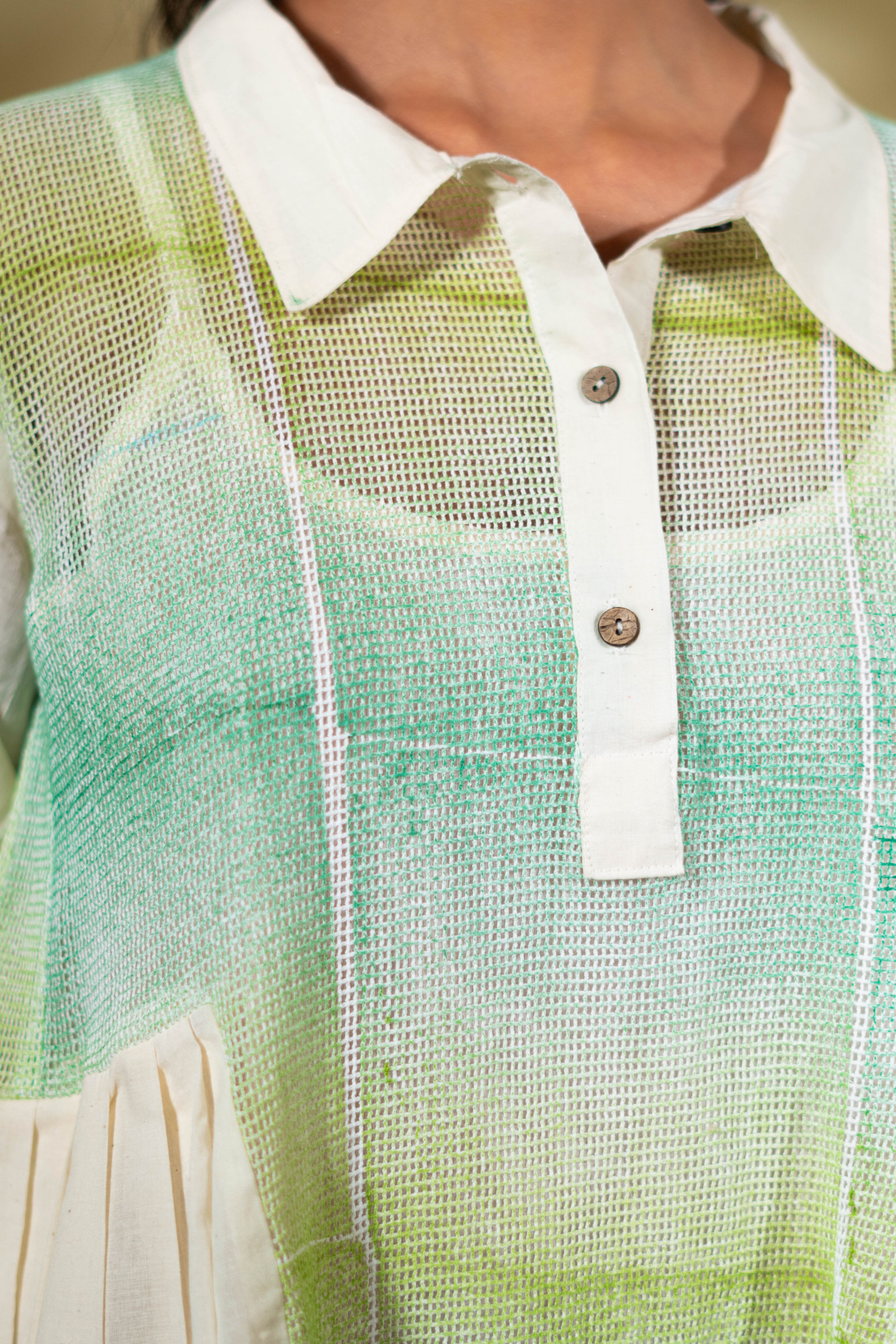 MARINA limola collar dress with slip