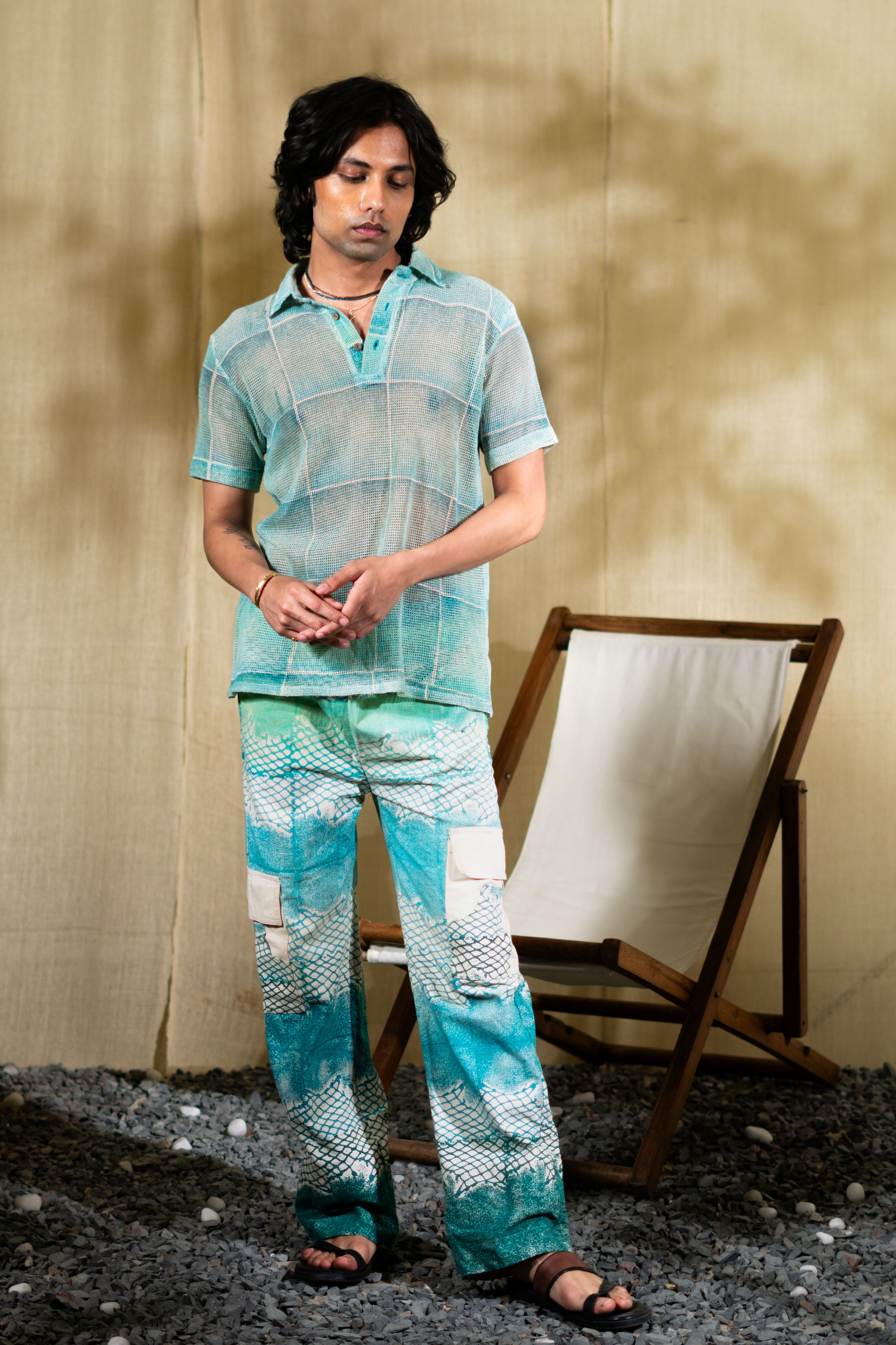 MARINA man aqua mesh Co-ord