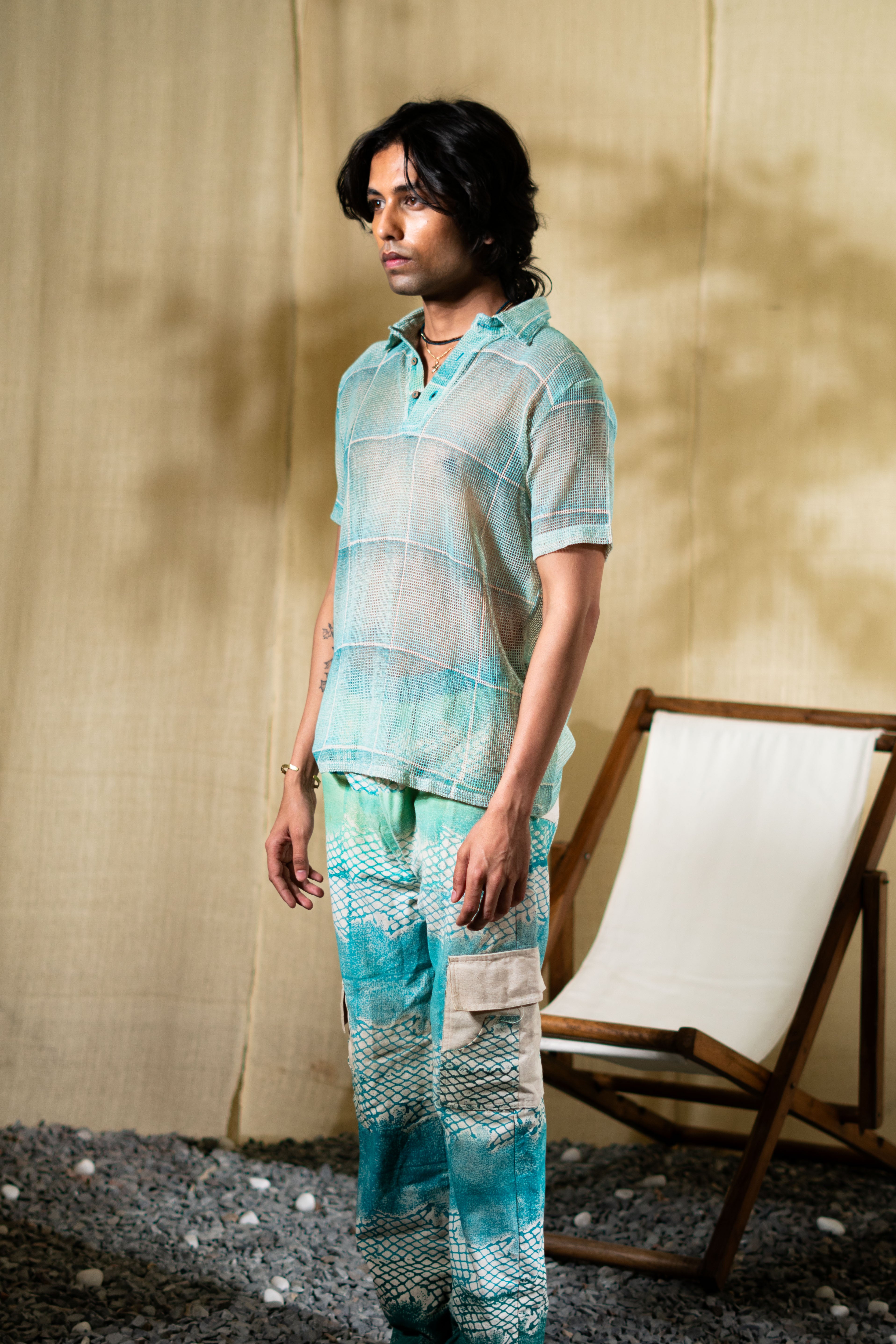 MARINA man aqua mesh Co-ord