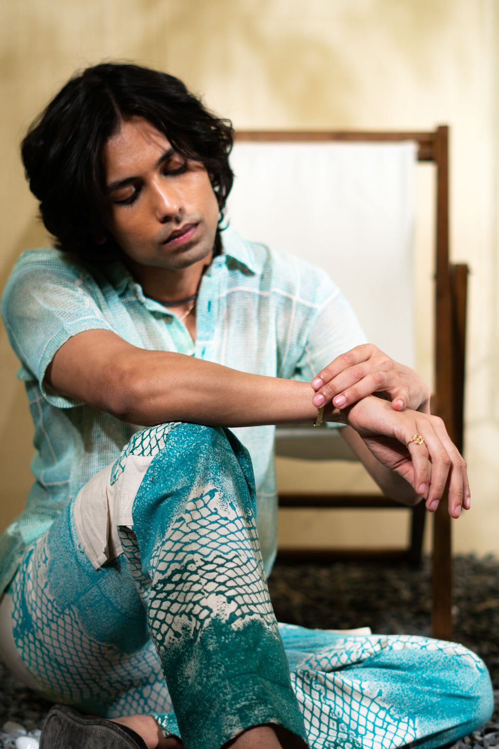 MARINA man aqua mesh Co-ord