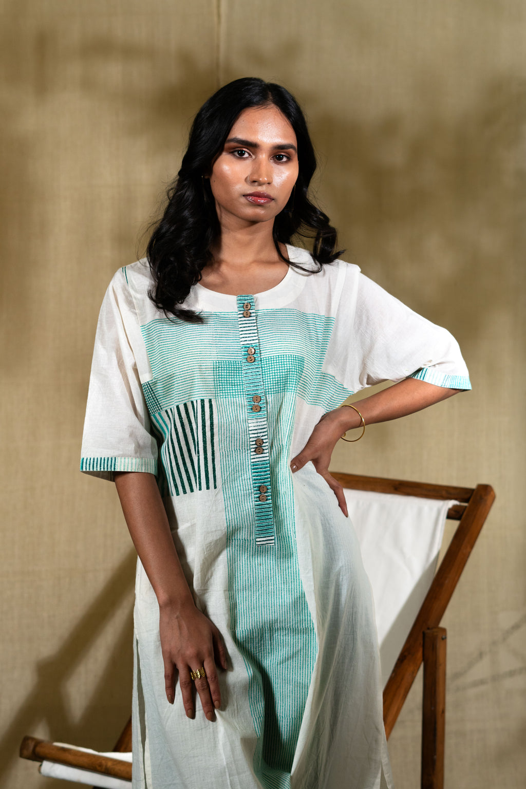 MARINA Chock-Block Kurta