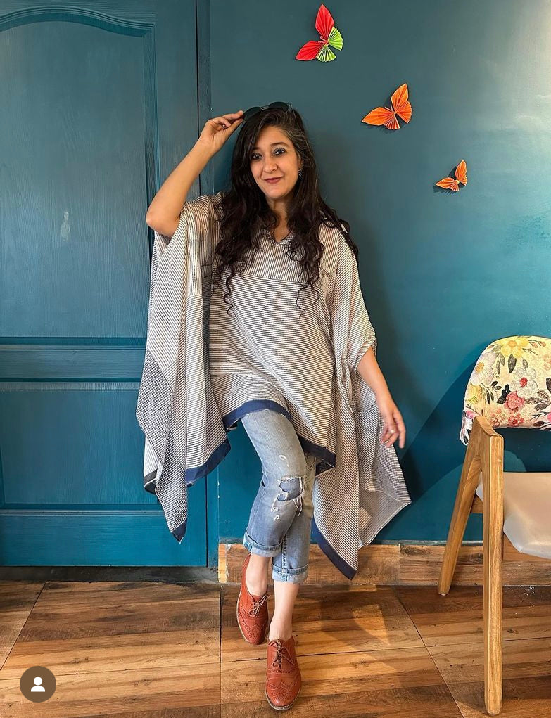 Twister Blue Wind Piano Kaftan