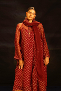 Illume Rivet Maroon Kota Kurta with Slip - BANANA labs