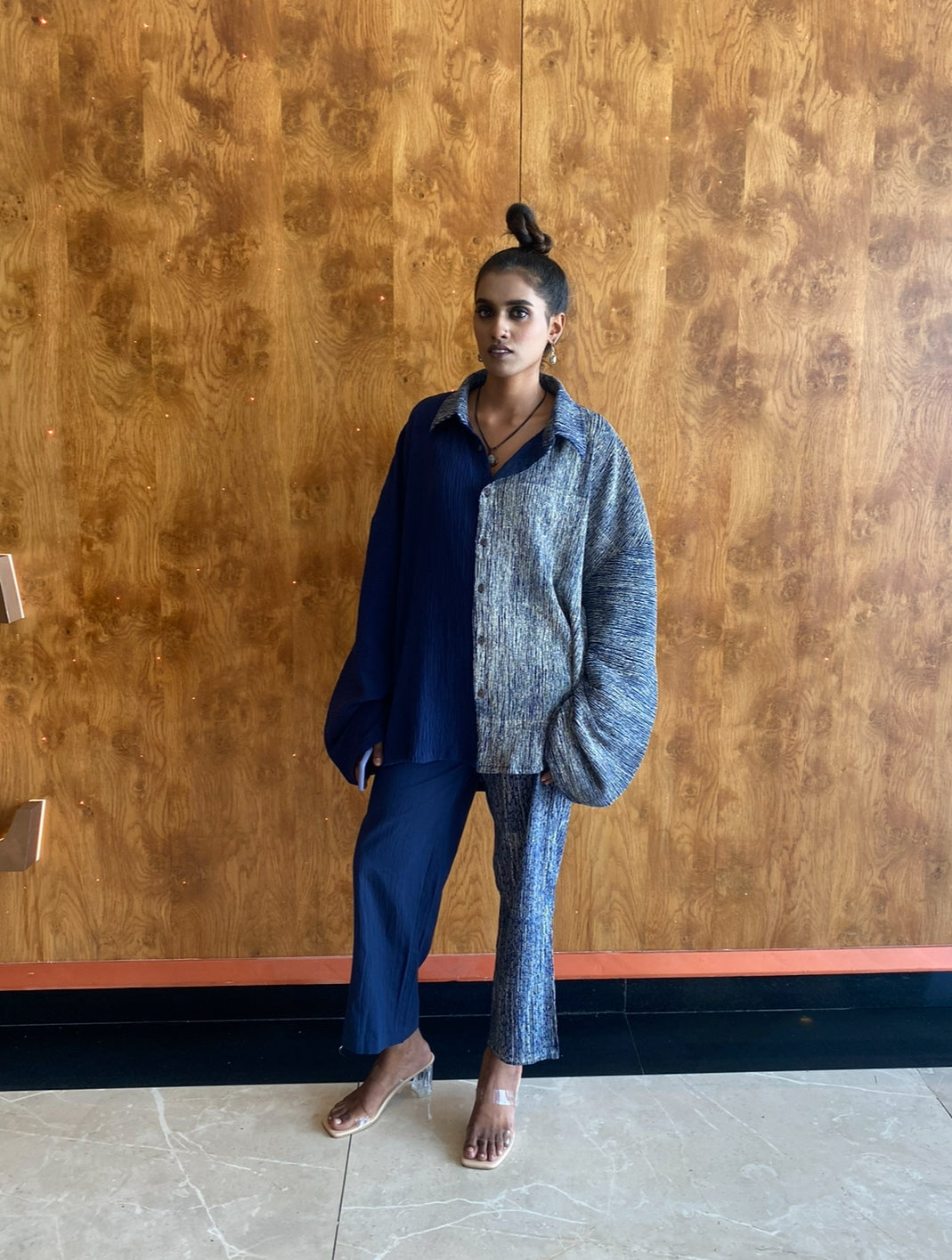 Navy Textured Crossroads Coordinate
