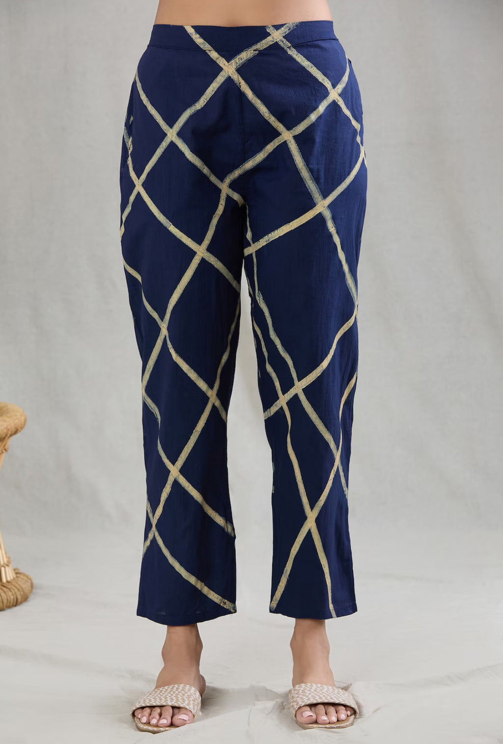 Crossroads Beige Kurta and Strike Pant Set