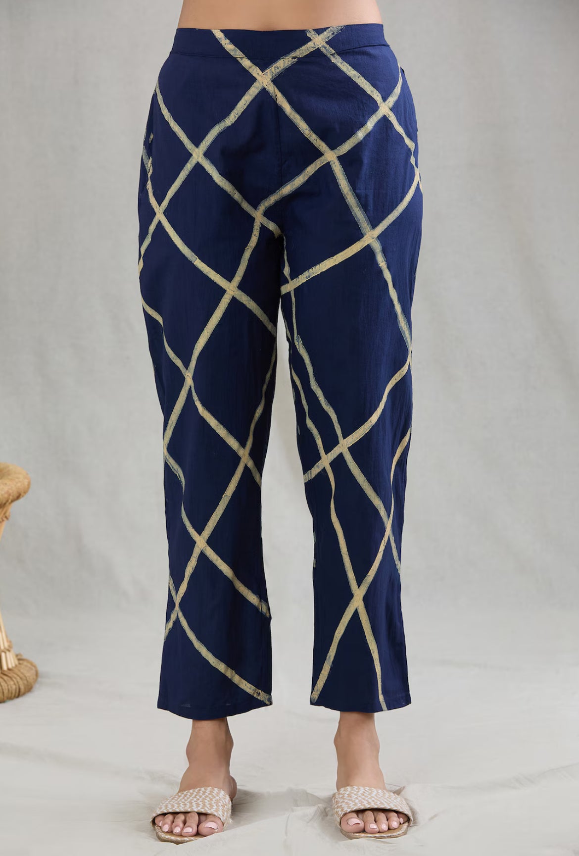 Crossroads Beige Kurta and Strike Pant Set