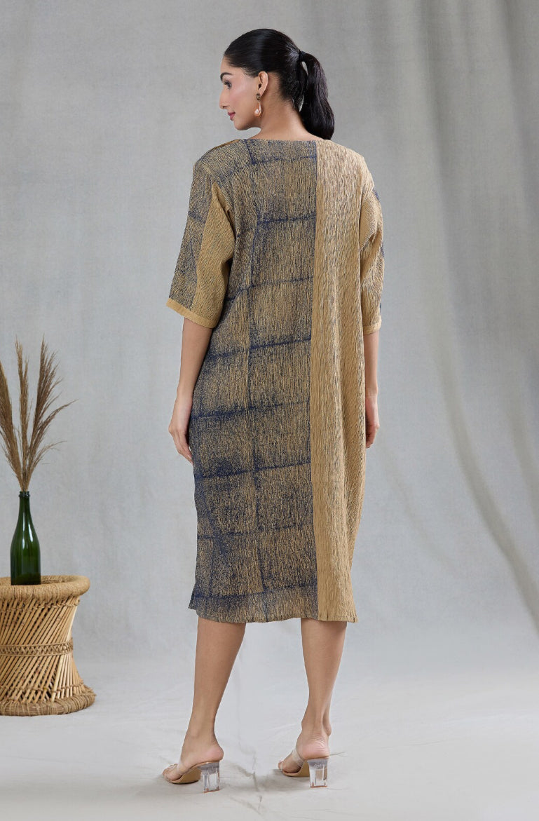 Beige Navy Crossroads Dress