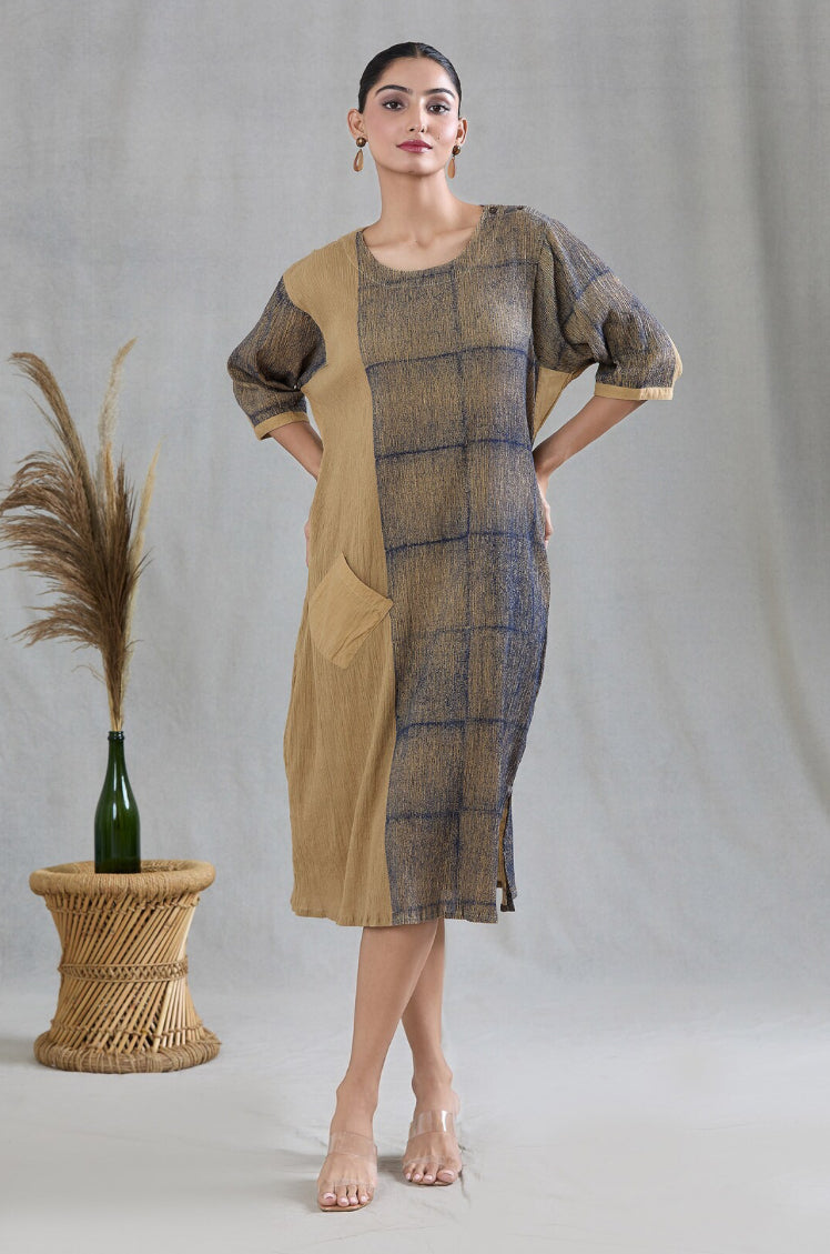 Beige Navy Crossroads Dress