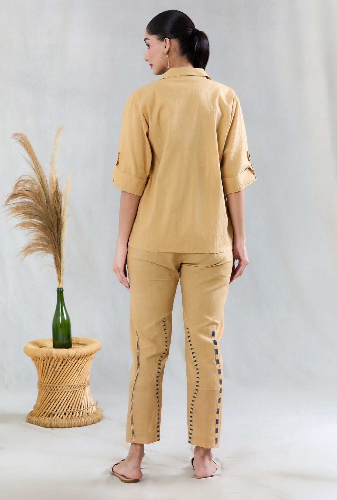 Crossroads Beige Wave Coordinate with Bustier