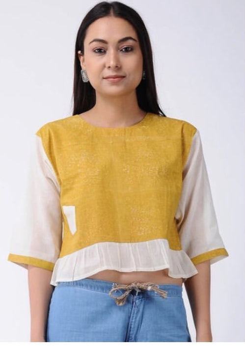BANANA Yellowy Crop Top