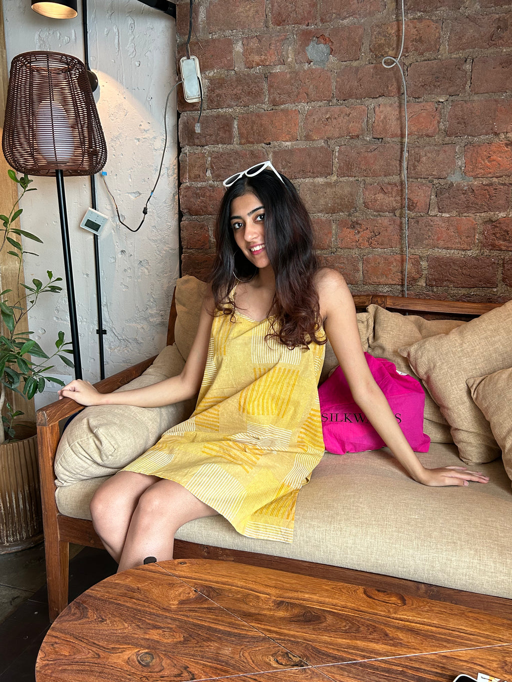 BANANA Yellow Slip Dress