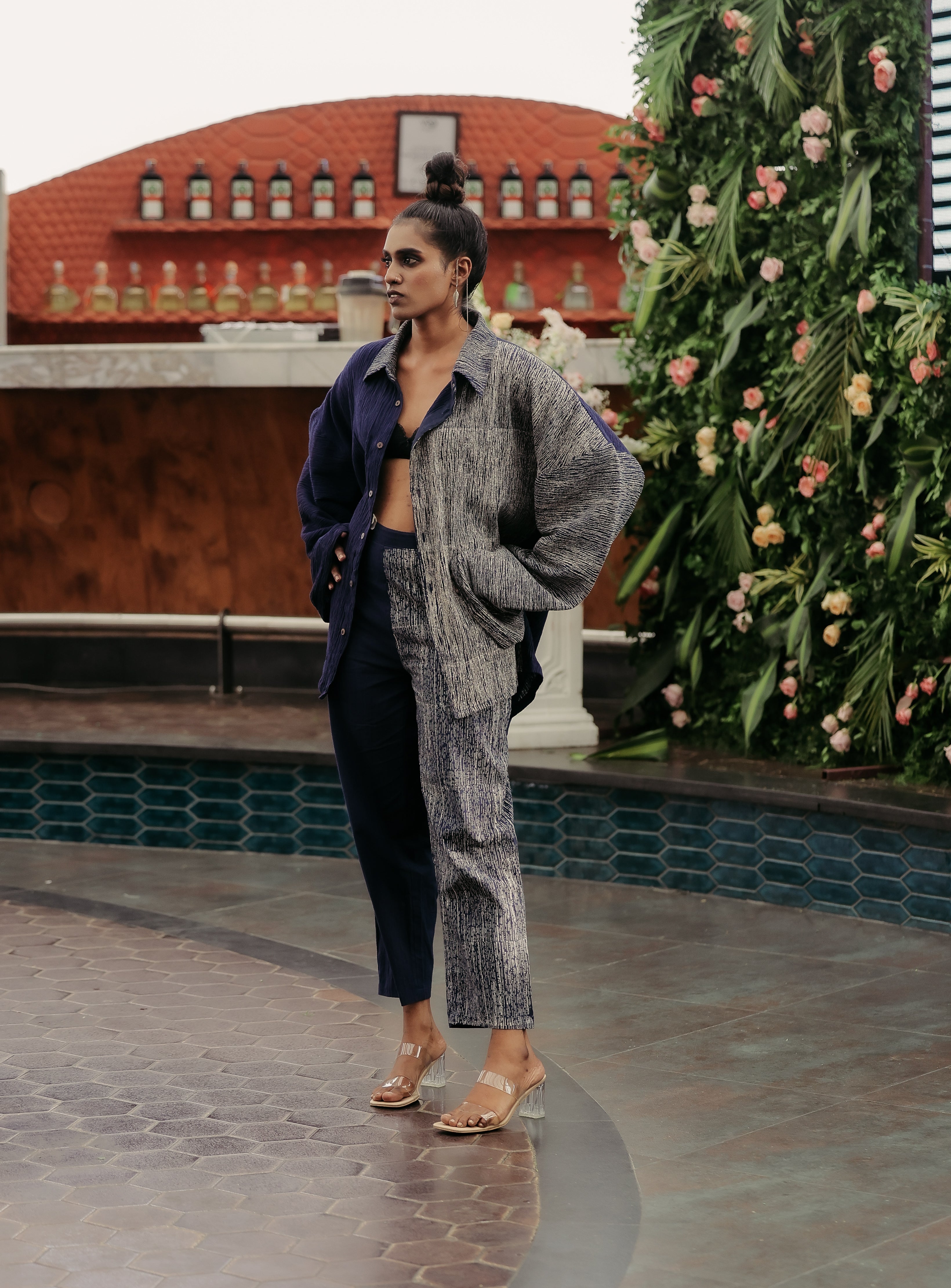 Crossroads Navy Oversized Shirt