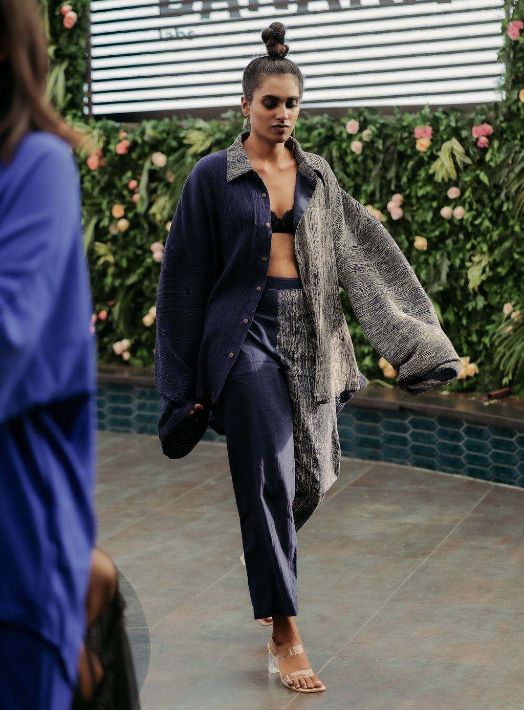 Crossroads Navy Oversized Shirt
