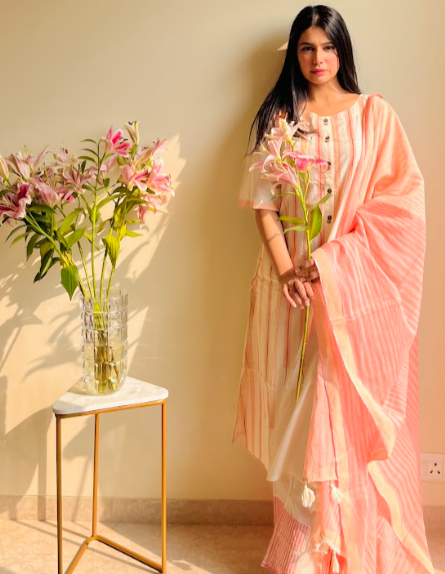Clove Striped Kurta Set of 3