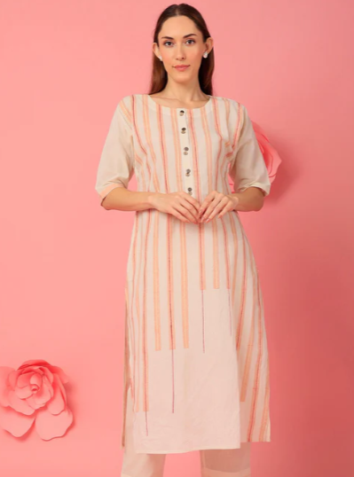 Clove Striped Kurta Set of 3