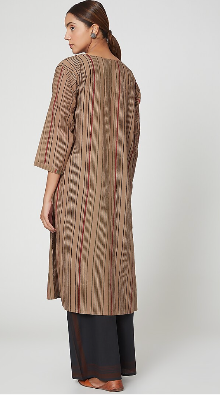 Brown And Black Kurta set [set of 2]