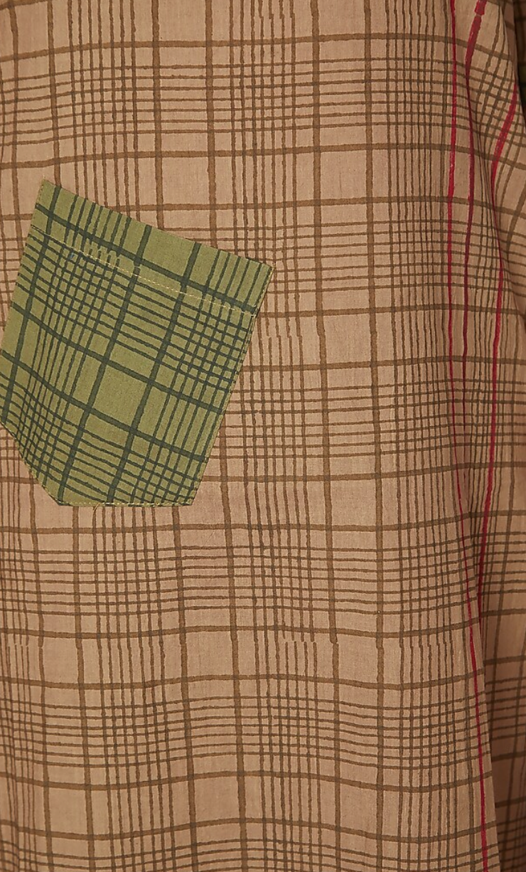 Brown Printed Kurta set [set of 2]