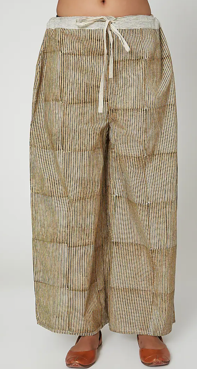 White & Olive Green Printed Kurta Set [set of 2]