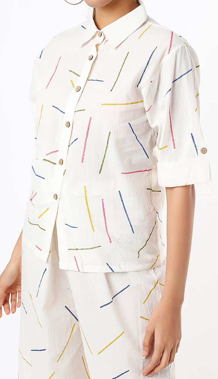 White Sprinkles Co-ord Set