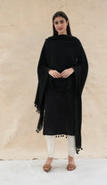 Silkwaves Mismatched ESSENTIALS Black/White Kurta Set - BANANA labs