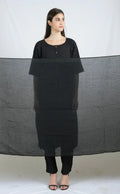 Silkwaves ESSENTIALS Black Dupatta - BANANA labs
