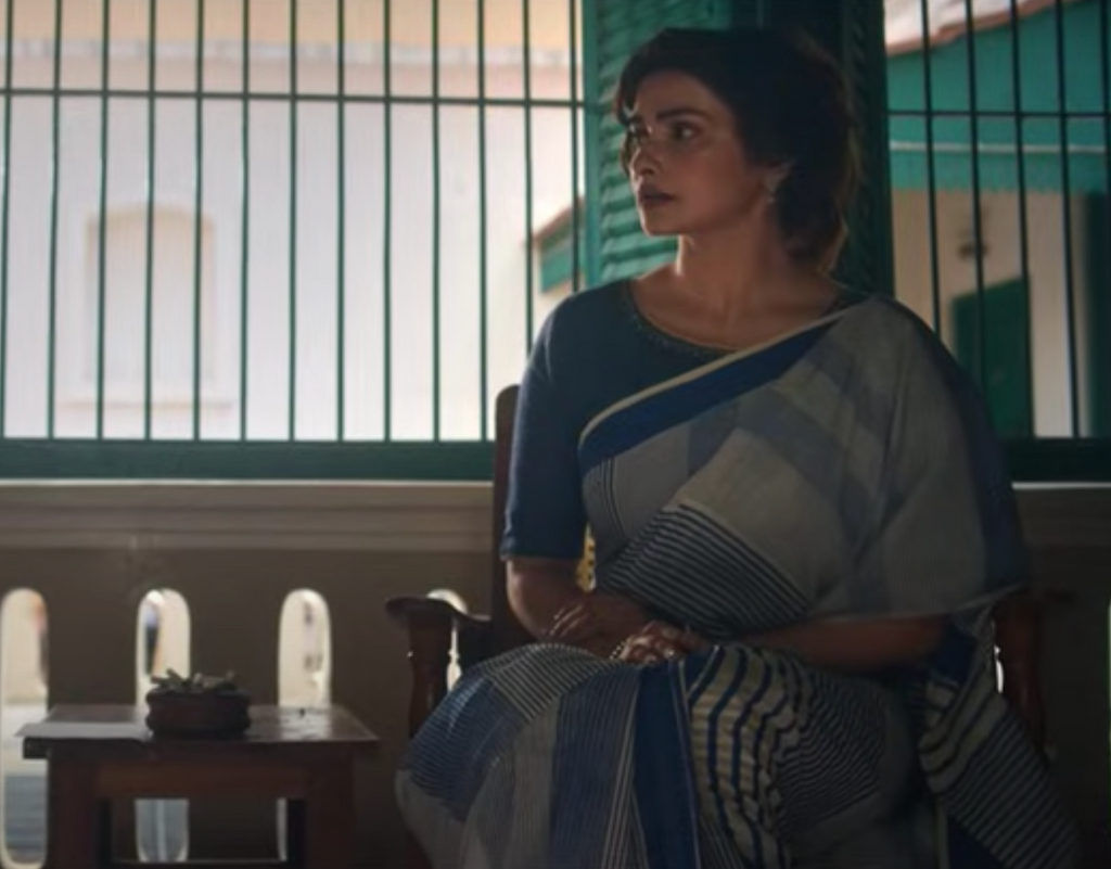 Indigo Micro Macro Saree