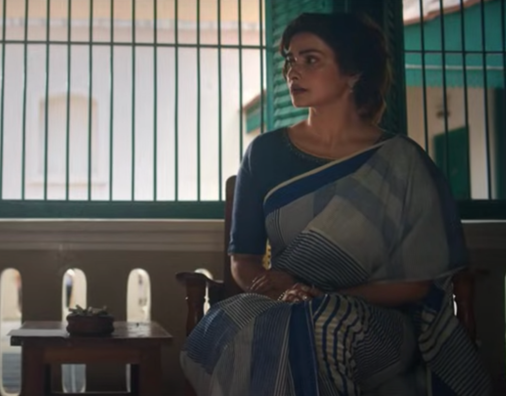 Indigo Micro Macro Saree