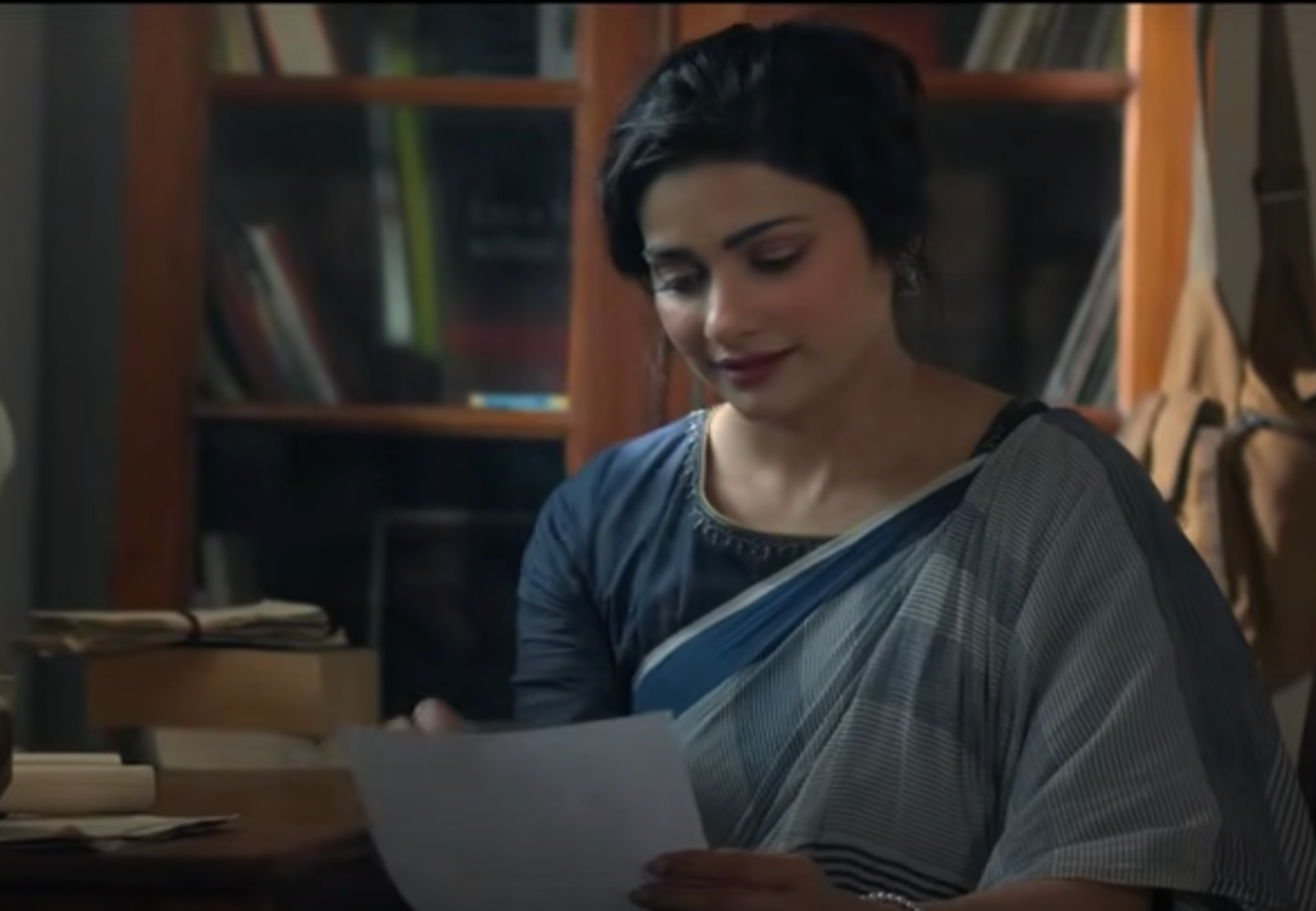 Indigo Micro Macro Saree