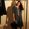 Black Hand Block Printed Lily Dress - BANANA labs