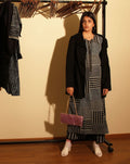 Collage Monochrome Black Kurta Set (Set of 2) - BANANA labs