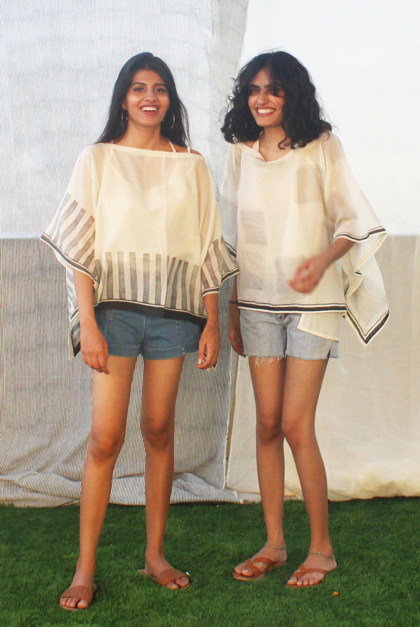 Boat Neck Criss-Cross  Mul Kaftan