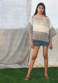 Boat Neck Paino Short Mul Kaftan - BANANA labs