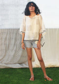 Boat Neck Criss-Cross Mul Kaftan - BANANA labs