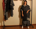 Block Monochrome Black Hand Block Print Cotton Kurta Palazzo Set (Set of 3) - BANANA labs