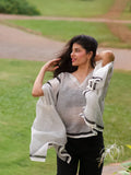 Bat Wing Monochrome Kaftan - BANANA labs