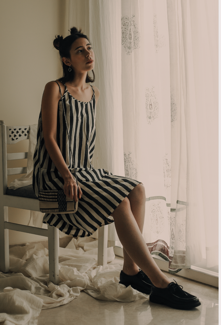 BANANA bold stripe Dress