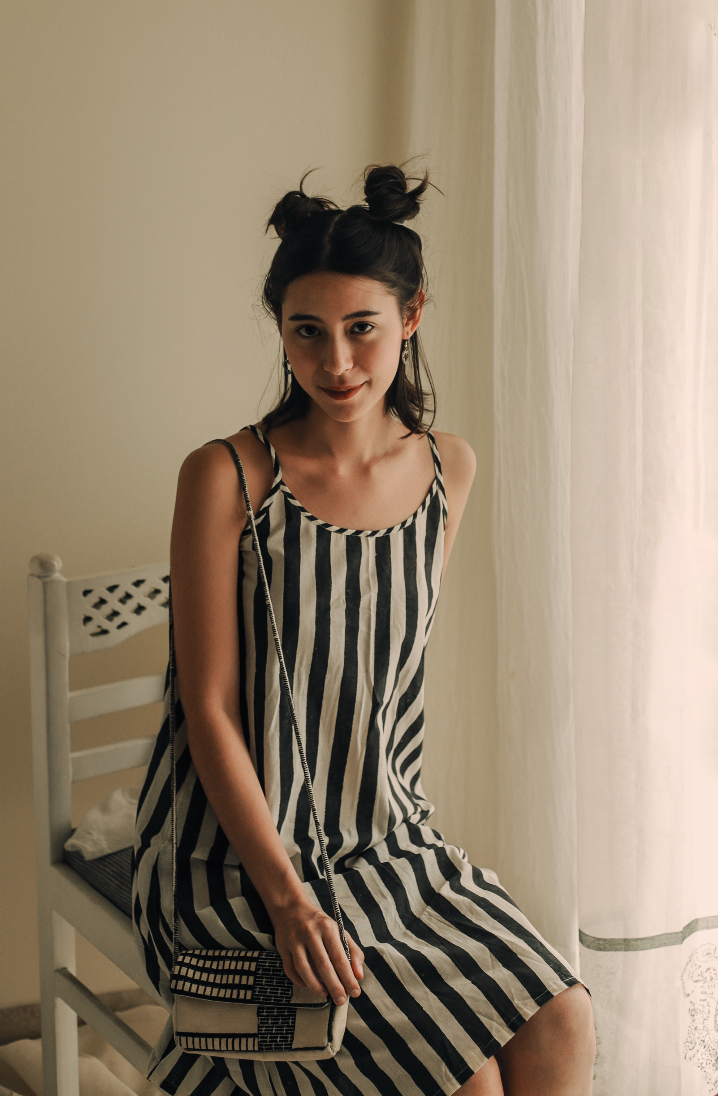 BANANA bold stripe Dress