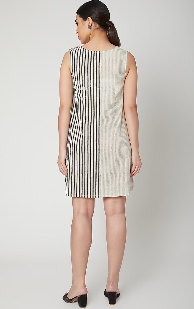 BANANA mini negative positive Dress with slip