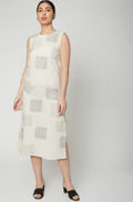 Criss Cross White Dress with Slip - BANANA labs