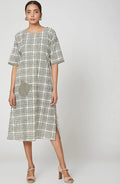 Bar-Bar Hand Block Printed Midi Dress - BANANA labs