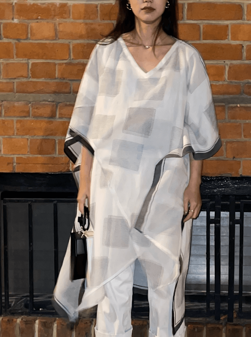 Asymmetric Criss Cross Kaftan - BANANA labs