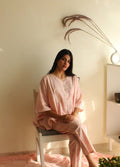 Short Pink Maze Kaftan with Pants (Set of 2) - BANANA labs