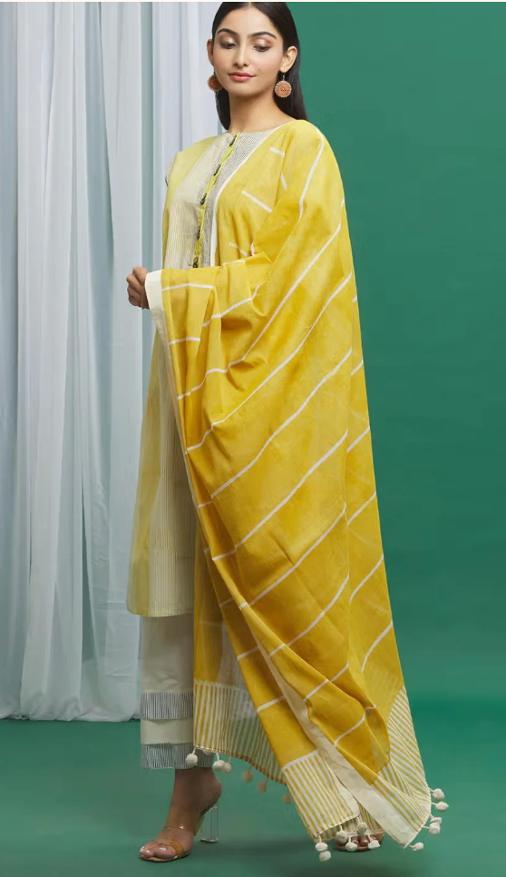 Sunshine Ombre Kurta And Dupatta Set of 3